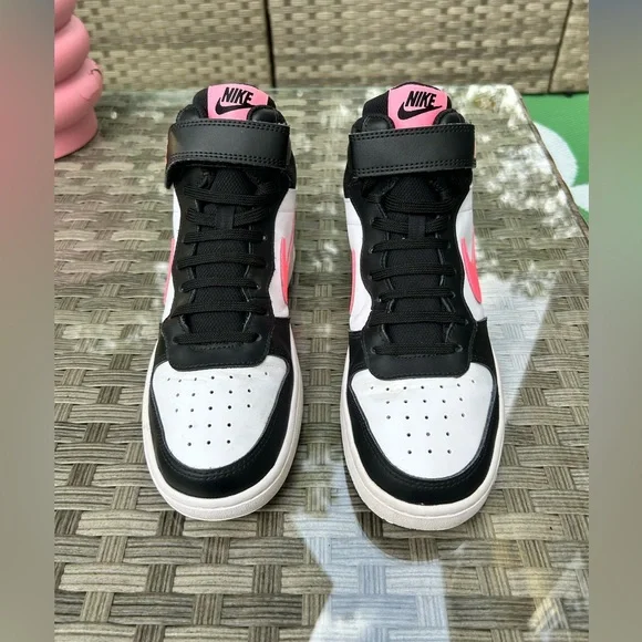 Nike Court Borough Mid 2 Black Pink Youth 7Y - Picture 2 of 7